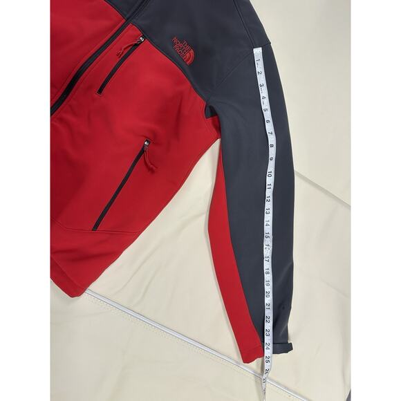 The North Face Apex Bionic Jacket Men's sz M Red/Black Soft Shell Outdoor Zip Up - Picture 12 of 14